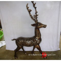 bronze bast antique deer bronze sculpture